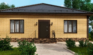 Проекты одноэтажных домов из кирпича | Строй-Скт - Сыктывкар от 3584 рублей